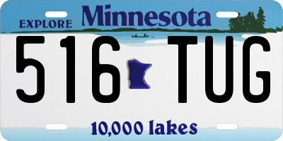 MN license plate 516TUG