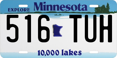 MN license plate 516TUH