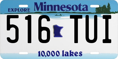 MN license plate 516TUI