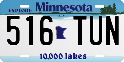 MN license plate 516TUN