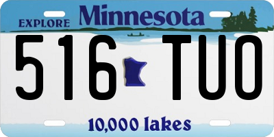 MN license plate 516TUO