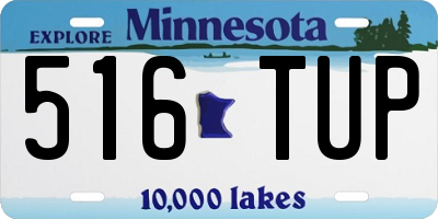 MN license plate 516TUP