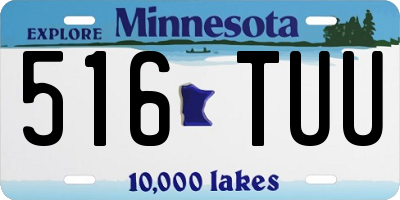MN license plate 516TUU