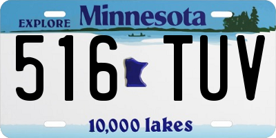 MN license plate 516TUV