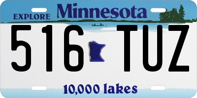 MN license plate 516TUZ