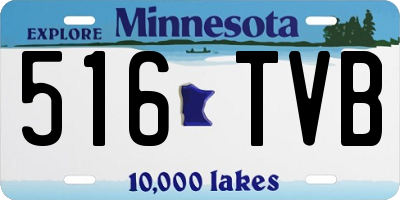 MN license plate 516TVB