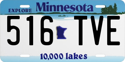 MN license plate 516TVE