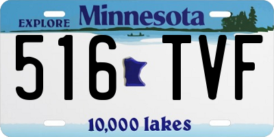 MN license plate 516TVF