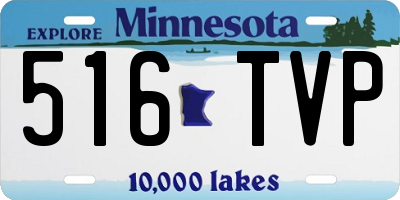 MN license plate 516TVP