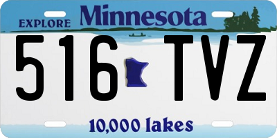 MN license plate 516TVZ