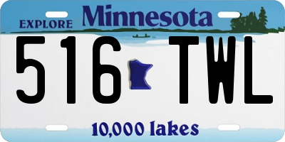 MN license plate 516TWL