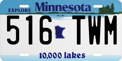 MN license plate 516TWM