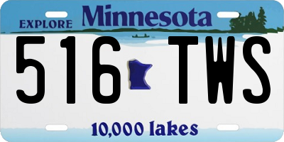 MN license plate 516TWS