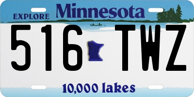 MN license plate 516TWZ