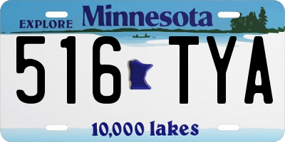 MN license plate 516TYA