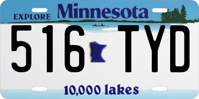 MN license plate 516TYD