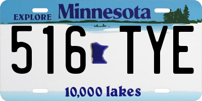 MN license plate 516TYE