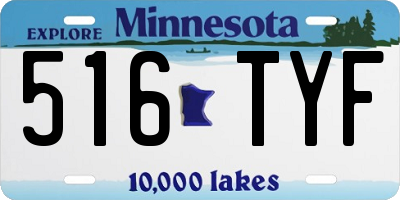 MN license plate 516TYF