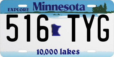 MN license plate 516TYG