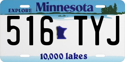 MN license plate 516TYJ
