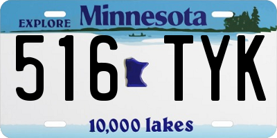 MN license plate 516TYK