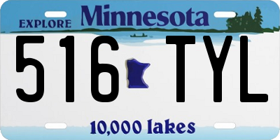 MN license plate 516TYL