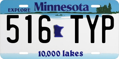 MN license plate 516TYP
