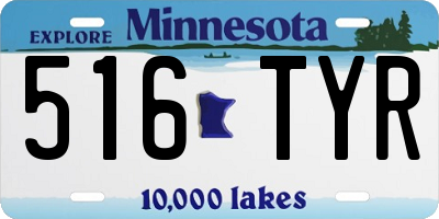 MN license plate 516TYR