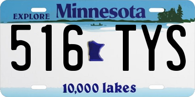 MN license plate 516TYS