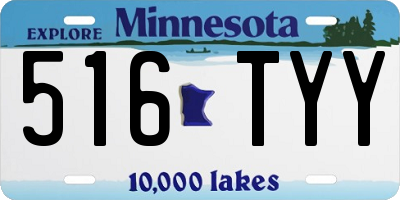 MN license plate 516TYY