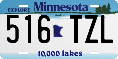 MN license plate 516TZL