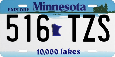 MN license plate 516TZS