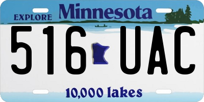 MN license plate 516UAC