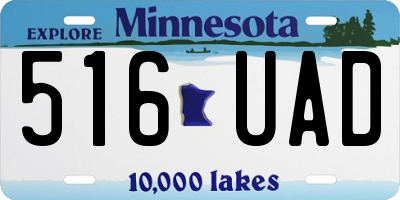 MN license plate 516UAD