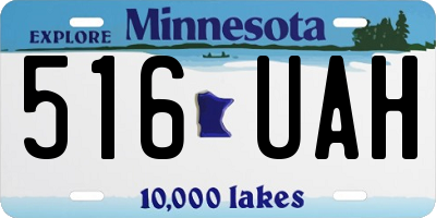 MN license plate 516UAH