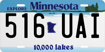 MN license plate 516UAI