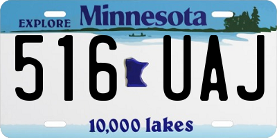 MN license plate 516UAJ