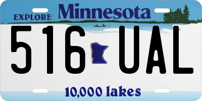 MN license plate 516UAL