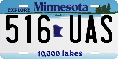 MN license plate 516UAS