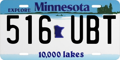 MN license plate 516UBT