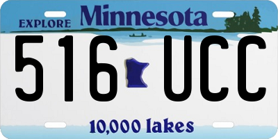 MN license plate 516UCC