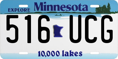 MN license plate 516UCG