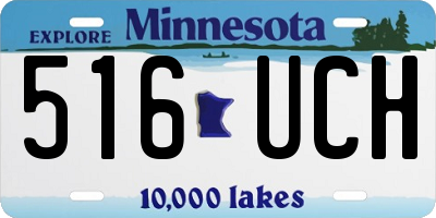 MN license plate 516UCH
