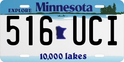 MN license plate 516UCI