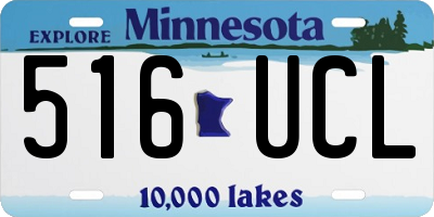 MN license plate 516UCL