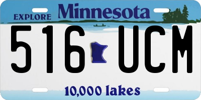 MN license plate 516UCM