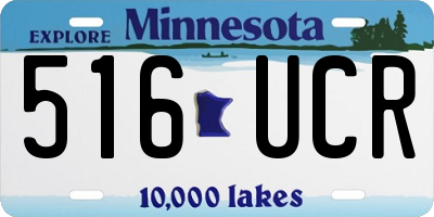 MN license plate 516UCR