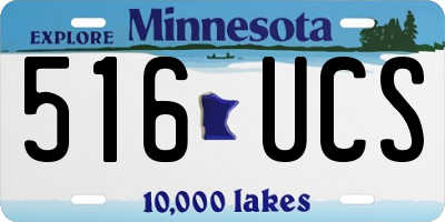 MN license plate 516UCS