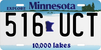 MN license plate 516UCT