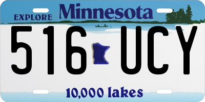 MN license plate 516UCY